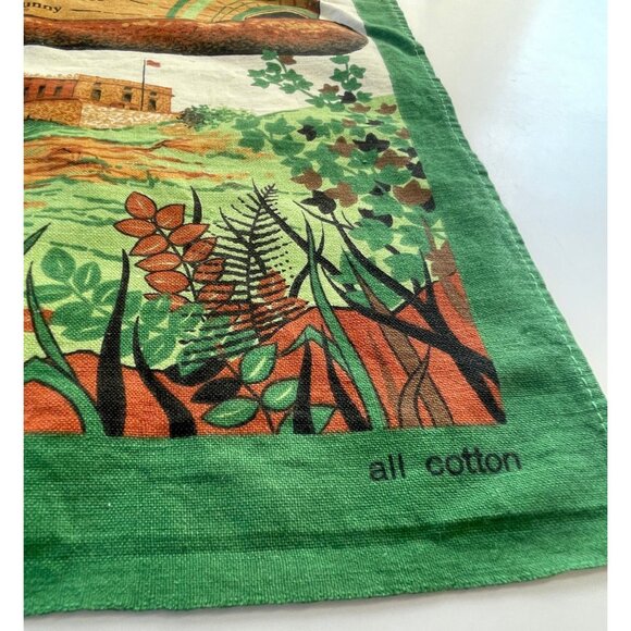 Vintage 60s Robin Hood Country linen tea towel, designed by Clive Mayor - Picture 8 of 10